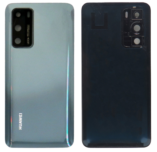 Huawei P40 - Kryt zadní + kryt fotoaparátu, barva stříbrná