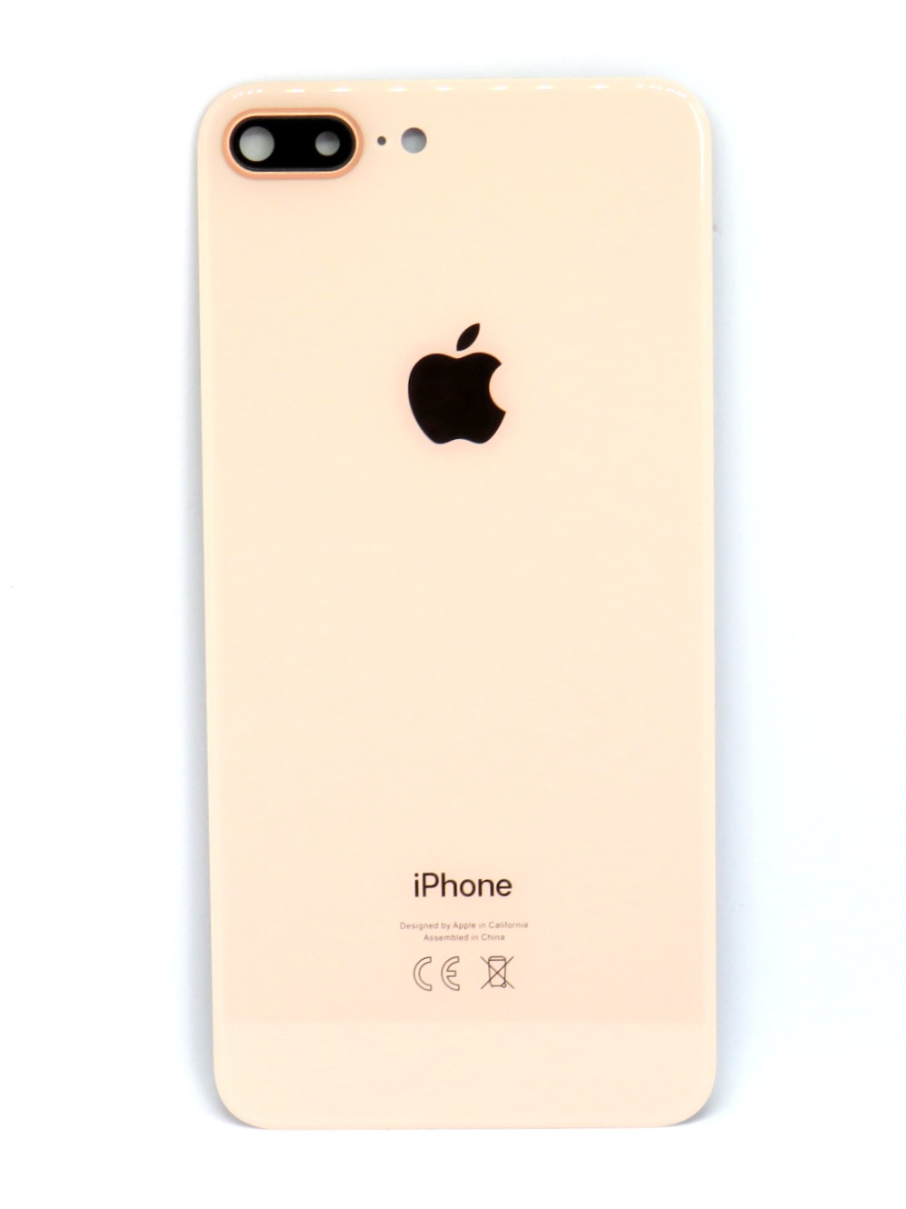 iPhone 8 Plus back glass + camera lens glass - gold color
