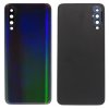 Detailní pohled na černý zadní kryt pro Samsung Galaxy A50 (SM-A505F/FN) s viditelnými otvory pro fotoaparát.