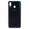 Samsung Galaxy A40 černý zadní kryt s integrovaným krytem fotoaparátu, připravený k instalaci.