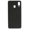 Přední pohled na nový černý zadní kryt pro model Samsung Galaxy A40 (SM-A405F/FN) ukazující hladký povrch.