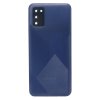 Náhradní modrý zadní kryt s integrovaným krytem objektivu pro Samsung Galaxy A02s (SM-A025G).