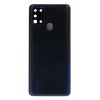 Náhradní černý zadní kryt s integrovaným krytem objektivu pro Samsung Galaxy A21s (SM-A217F).