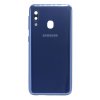 Náhradní modrý zadní kryt s integrovaným krytem objektivu pro Samsung Galaxy A20e (SM-A202F).