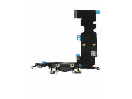 Apple iPhone 8 Plus Flex töltőkabel, AUX port, mikrofon – fekete