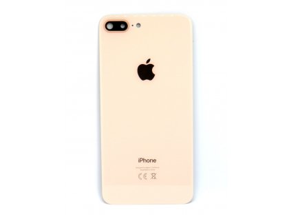 Iphone 8 Plus hátlap üveg + kamera üveg -arany színű