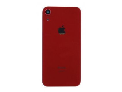 Iphone XR hátlap üveg + kamera üveg -piros színű