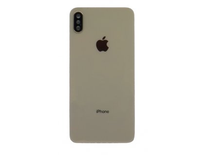 Iphone XS Max hátlapi üveg + kamera üveg -arany színű