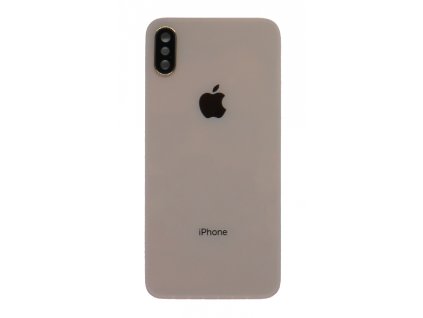 Iphone XS hátlapi üveg + kamera üveg -arany színű