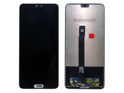 Eredeti LCD képernyő Huawei P20 + fekete érintőképernyő