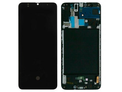 Oled képernyő Samsung Galaxy A70 (SM-705FN) + fekete érintőképernyő + Keret