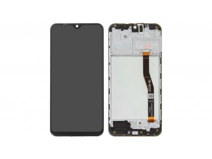 Eredeti LCD Samsung Galaxy M20 (M205F) képernyő+ érintőfelület fekete + keret