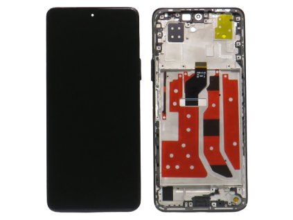 Eredeti LCD képernyő Huawei Nova 9 SE + fekete érintőképernyő + Keret (Midnight Black)