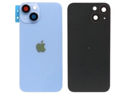 Apple Iphone 14 hátlap üveg + kamera üveg - kék színű (Blue)