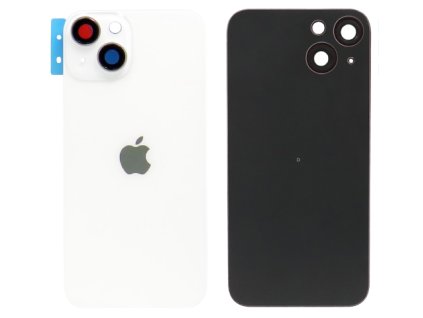 Apple Iphone 14 hátlap üveg + kamera üveg - fehér színű (Starlight)