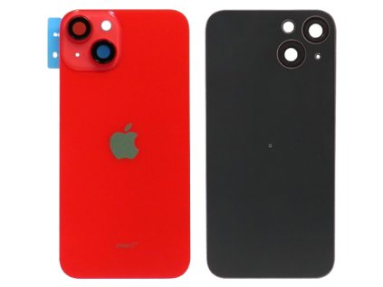 Apple Iphone 14 hátlap üveg + kamera üveg - piros színű (Red)
