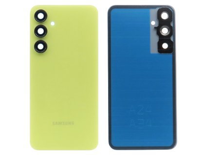 Samsung Galaxy A55 - Hátlap + kameravédő üveg, sárga szín (Lemon)