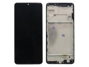 Oled képernyő Samsung Galaxy A22 (SM-A225) + fekete érintőképernyő + Keret