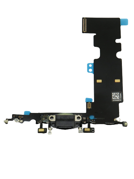 Apple iPhone 8 Plus Flex töltőkábel, AUX port, mikrofon – fekete