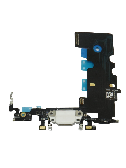 Apple iPhone 8 Flex töltőkábel, AUX port, mikrofon – fehér