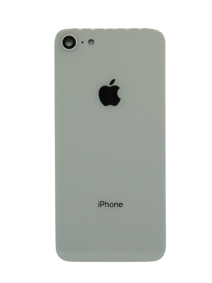 Apple Iphone 8 hátlap üveg + kamera üveg – ezüst színű