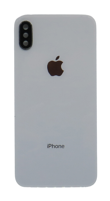 Apple Iphone X hátlap üveg + kamera üveg – ezüst színű