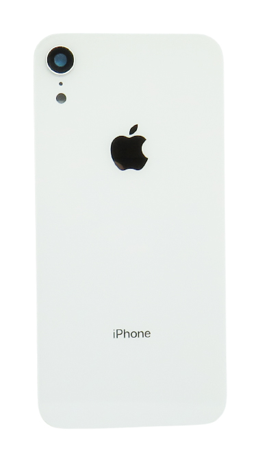 Apple Iphone XR hátlap üveg + kamera üveg – ezüst színű