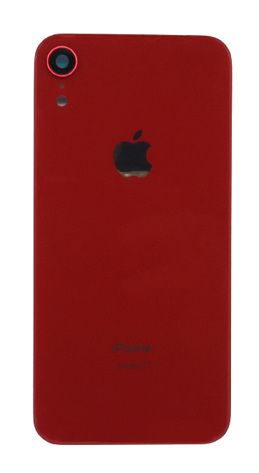 Apple Iphone XR hátlap üveg + kamera üveg -piros színű