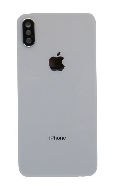 Iphone XS hátlapi üveg + kamera üveg – ezüst színű