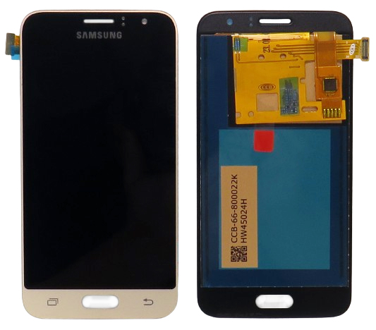 Pót LCD képernyő  Samsung  Galaxy J1 2016 (j120) + arany érintőképernyő