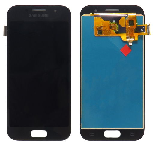 Pót LCD képernyő Samsung Galaxy A3 2017 (a320) + fekete érintőképernyő