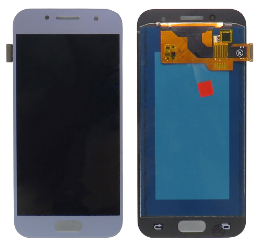 Pót LCD képernyő Samsung Galaxy A3 2017 (a320) + ezüst érintőképernyő