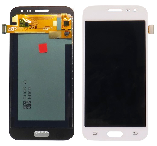 Pót LCD képernyő Samsung Galaxy J2 (j200) + fehér érintőképernyő