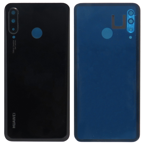 Huawei P30 Lite - Hátsó tok +fényképező tok, fekete színű