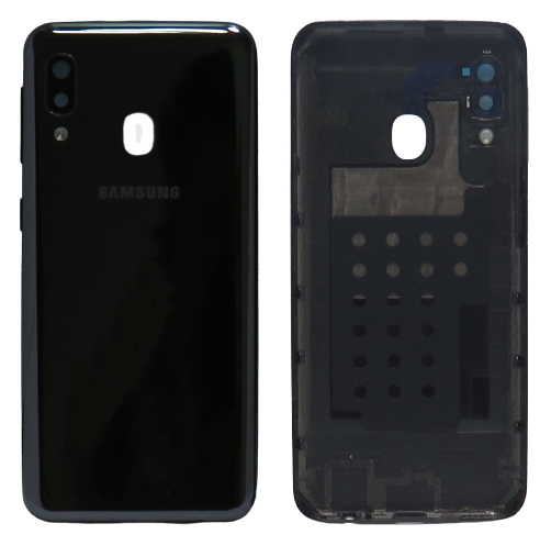 Samsung Galaxy A20e (SM-A202F) - Hátsó tok +fényképező tok, fekete színű