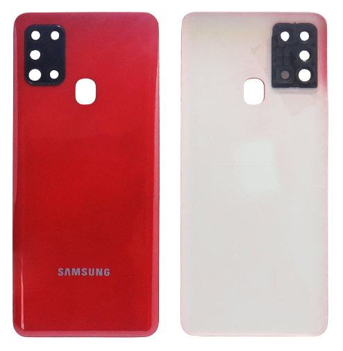 Samsung Galaxy A21s (A217F) - Hátsó tok +fényképező tok, piros színű