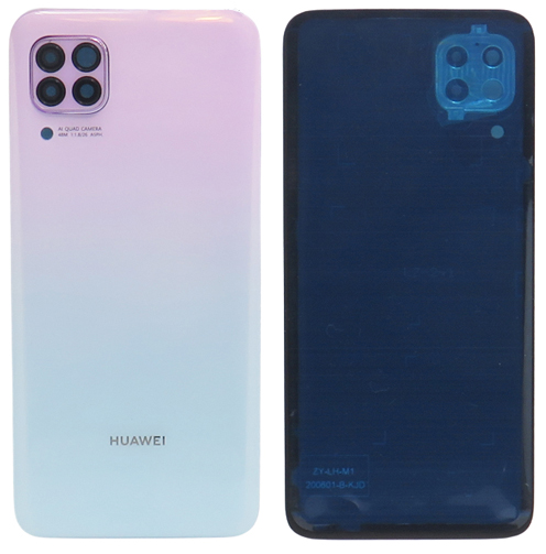 Huawei P40 Lite - Hátsó tok +fényképező tok, rózsaszín színű