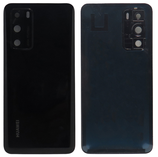 Huawei P40 - Hátsó tok + fényképező tok, fekete színű