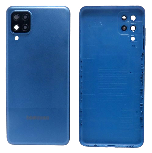 Samsung Galaxy A12 - Hátsó tok +fényképező tok, kék színű
