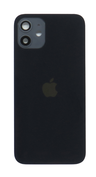 Apple Iphone 12 hátlap üveg + kamera üveg - Black