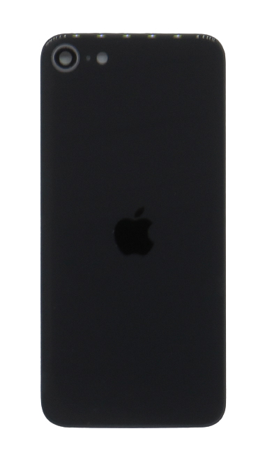 Apple Iphone SE 2020 hátlap üveg + kamera üveg – fekete színű (Midnight)