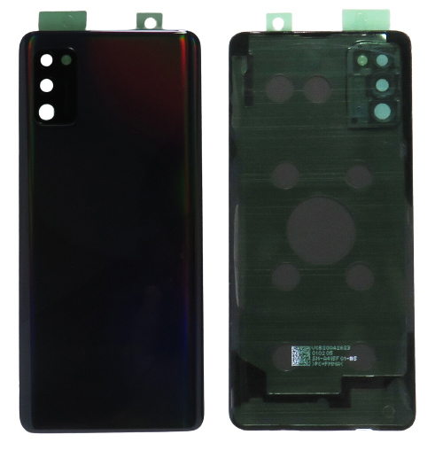 Samsung Galaxy A41 (SM-A415F) - Hátsó tok + fényképező tok, fekete színű (Prism Crush Black)