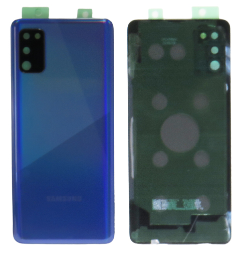 Samsung Galaxy A41 (SM-A415F) - Hátsó tok + fényképező tok, kék színű (Prism Crush Blue)