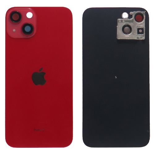 Apple Iphone 13 hátlap üveg + kamera üveg - piros színű (Red)