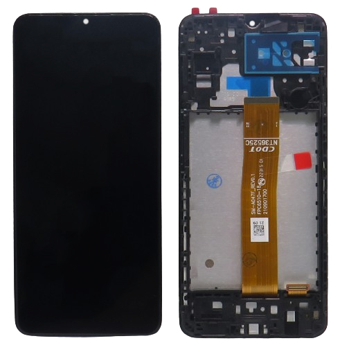 Eredeti LCD képernyő Samsung Galaxy A04S, Samsung Galaxy A13 5G + fekete érintőképernyő + keret