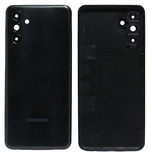 Samsung Galaxy A04S (SM-A047F) hátlap + fényképező tok - fekete színű (Black)