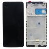 Eredeti LCD Samsung Galaxy A21s (A217F)  képernyő + érintőfelület fekete + keret