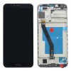 Eredeti LCD Huawei Y6 2018 / Y6 Prime 2018  képernyő + érintőfelület fekete + keret