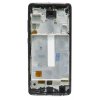 SMALL OLED képernyő Samsung A52 4G (SM-A525F), A52 5G (SM-A526B), A52s 5G (SM-A528B) + fekete érintőképernyő + Keret (Awesome Black)