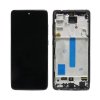 Samsung Galaxy A52 4G (SM-A525F) LCD pótképernyő + érintőfelület fekete + keret (Awesome Black)